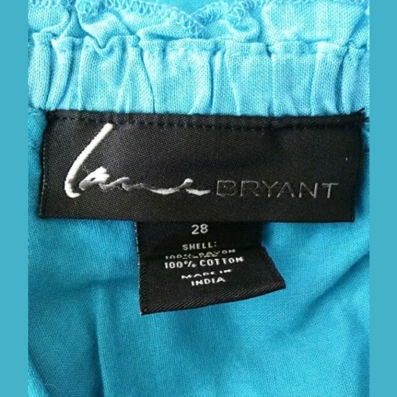 Lane Bryant Dress Blue One Shoulder Leaf NWOT - Picture 4 of 4